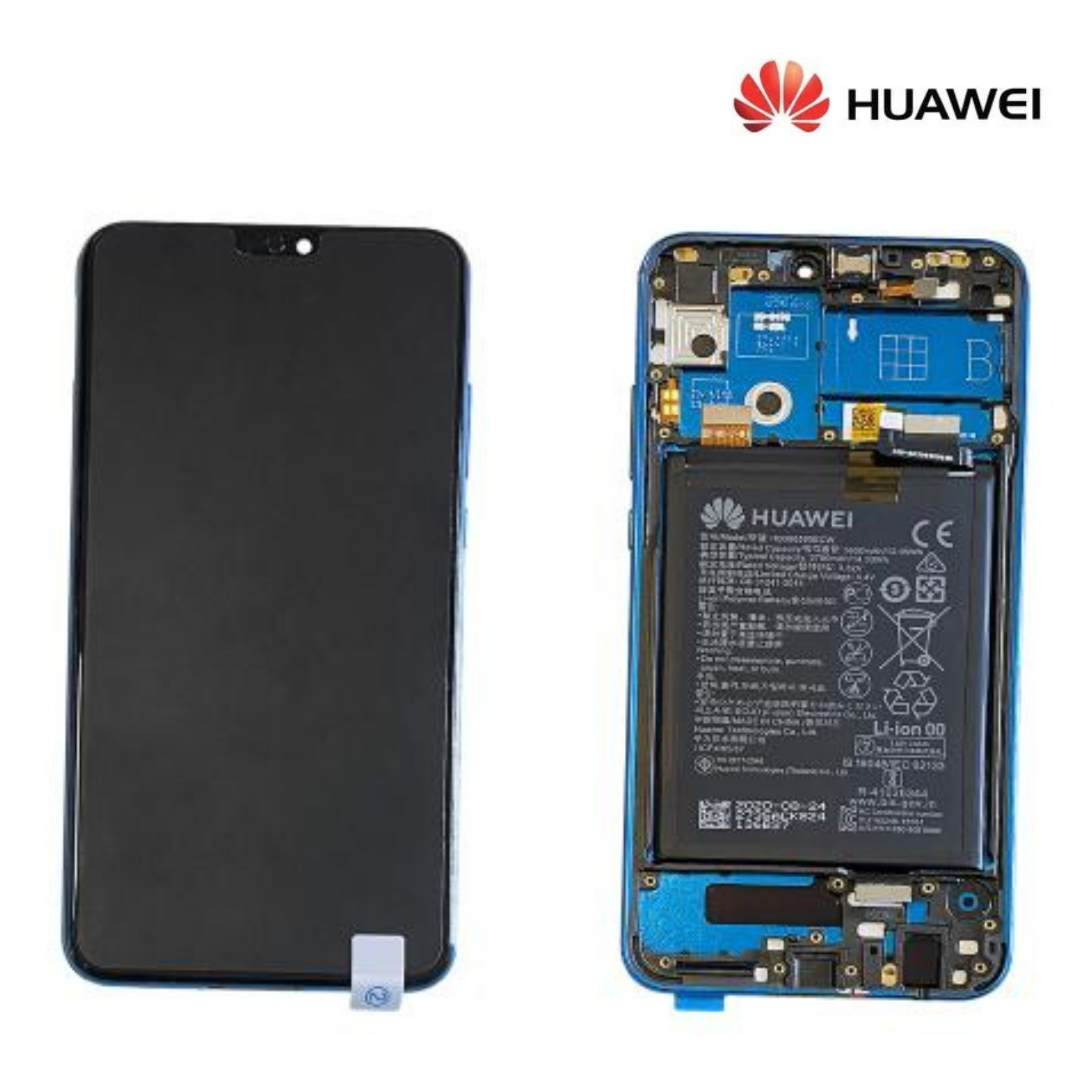 Huawei nova Y72 Black LCD service pack (no battery)